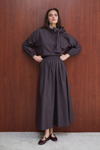 Melike Tatar Σετ με τζιν φούστα 32-2732