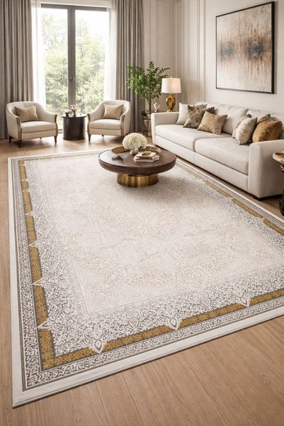 SEYRAN AHLAT AKRİLİK GOLD HALI 7051