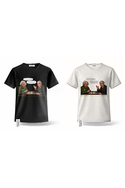 Tanrı Zar Atmaz | Unisex Bilim Temalı T-Shirt