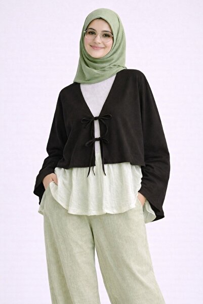 MODAALFABE Μοντέρνο αλφά πουκάμισο κιμονό με δέσιμο μπροστά και 2 κορδόνια, κ...