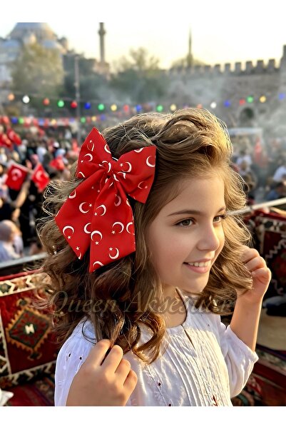 QUEEN AKSESUAR Πολυτελής σχεδιασμός Κόκκινο σχέδιο με φεγγάρι και αστέρια Μεγ...