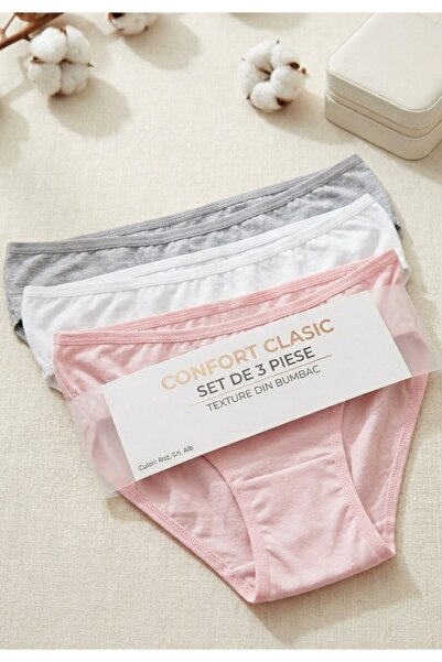 Serena Κλασικές Γυναικείες Καλσόν Μεγάλου Μεγέθους – Σετ 3 Πολύχρωμων Τεμαχίων