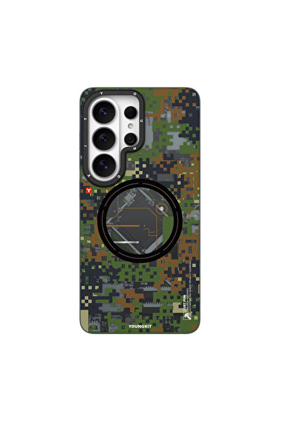 Youngkit Galaxy S26 Ultra Kılıf M-Safe Uyumlu Camouflage Sykell Serisi Kapak ...