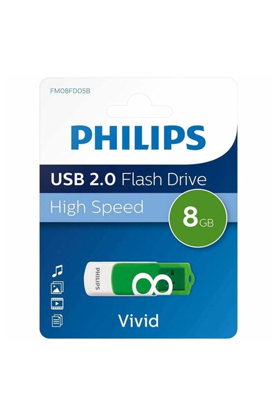 Philips Vivid FM08FD05B/00 8GB USB 2.0 Flash Bellek