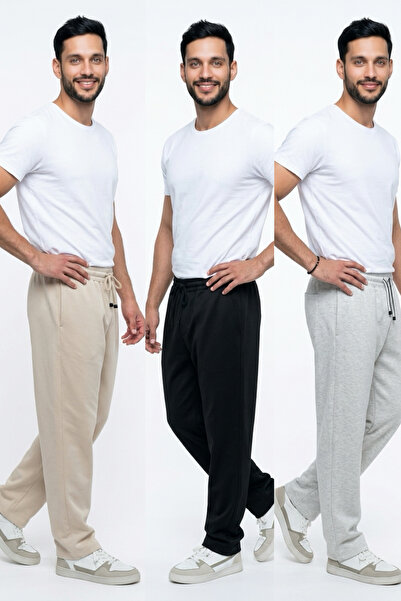 INFLUYENTE Ανδρικό παντελόνι φόρμας 3 τεμαχίων σε συσκευασία 3 τεμαχίων, από ...