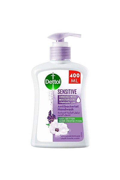 Dettol مضخة غسول اليدين السائل للبشرة الحساسة مع اللافندر والمسك الأبيض