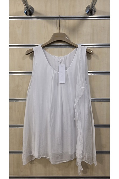 Park Moda Ιταλική μεταξωτή μπλούζα αμάνικη