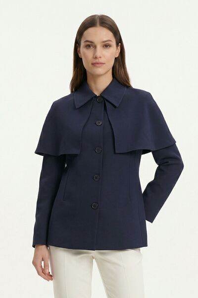 Rays Laci Cape Detail Buttoned Jacket 7687