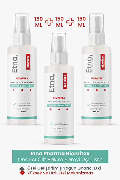 Etna Pharma Biomitex Onarıcı Cilt Bakım Losyonu Üçlü SET (KAŞINTI,U.Y.U.ZZ)SP...
