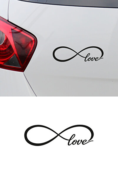 MIGNATIS Love Sonsuzluk İşareti Sticker Araba Sticker -Aşk Yazılı Araç Motor ...