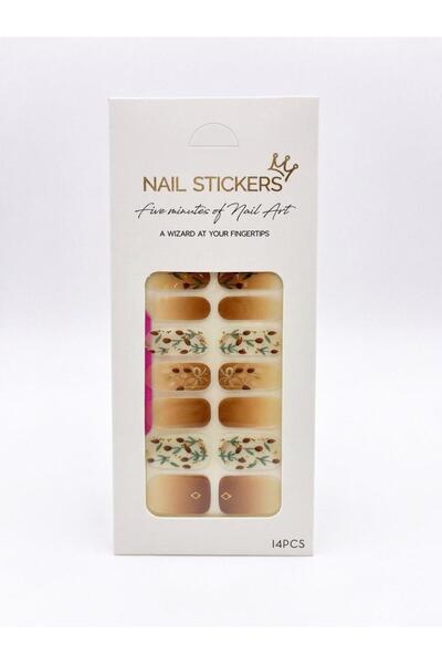 SHEGO NAİL Nail Art Sticker Seti- Kendinden Yapışkanlı 14 Parça ve Mini Törpü...