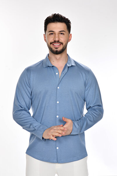 VALERİO MEN Comfortable Fit Modal Fabric Premium Shirt