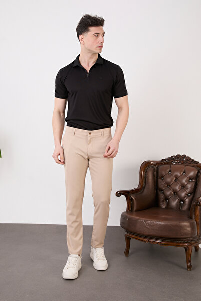 SEASON COAT Men's a Quality Slim Fit Fabric Pants
