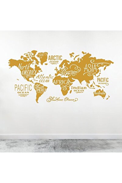 MAXPIX - Global World Map Wall Vinyl Decal Sticker