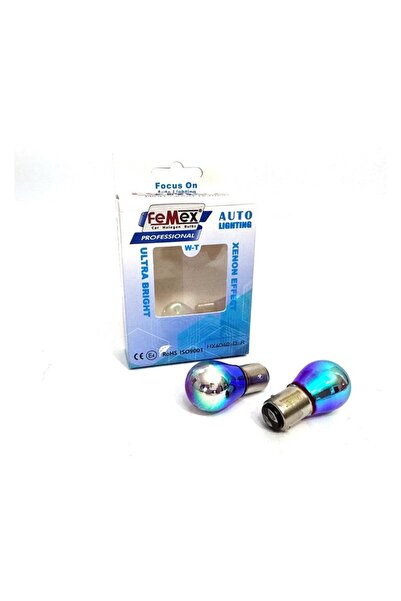 FEMEX Diadem Kırmızı Çift Duy P21W BAY15D Stop Aydınlatma
