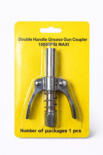 Erhan Επαγγελματικός σύνδεσμος πιστολιού γράσου με 2 μοχλούς, 10000 PSI, καθο...