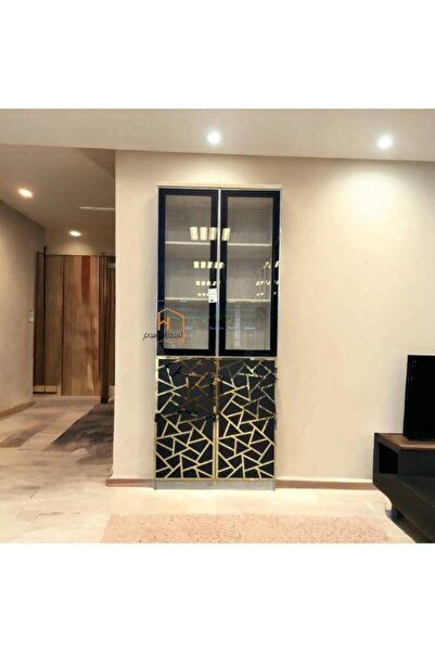 Al Saadah Home خزانة مكتب خشبية 80×40×200 سم