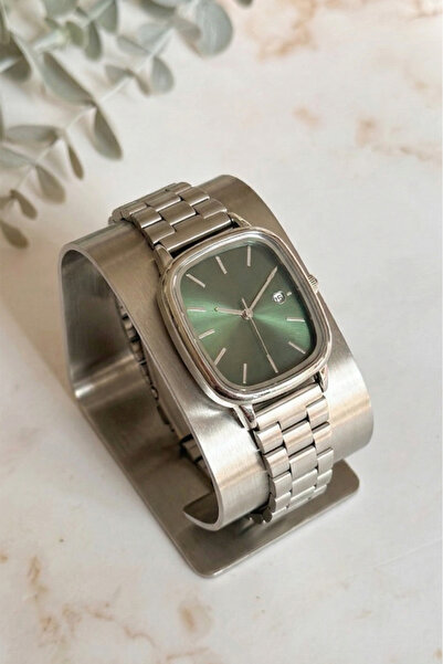 OQQO Serenya Green Dial Gray Cord Women Wrist Watch
