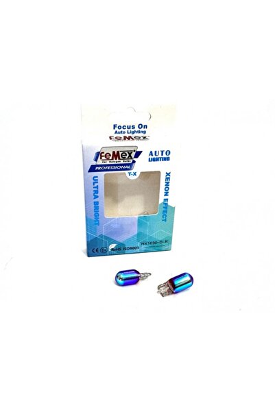 FEMEX Diadem T10 W5W Kırmızı Stop&Park Aydınlatma