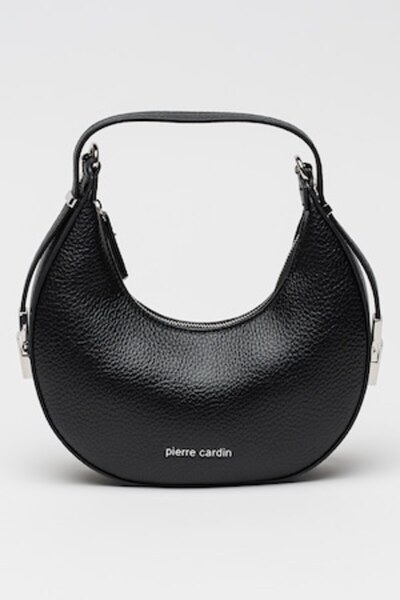 Pierre Cardin , Geanta hobo cu bareta detasabila de lant, Negru