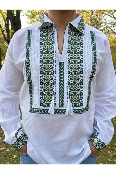 OEM Traditional Men's Shirt TM 1548 Nature Green