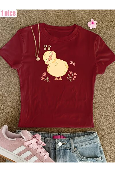 Touz Moda Μπλούζα Κροπ με Ζώνη, Χαριτωμένο Κοριτσίστικο Στυλ