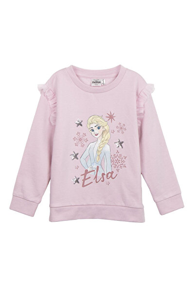 Disney Frozen Μπλούζα με βολάν στα μανίκια, Έλσα Frozen Disney