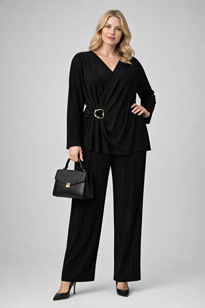 Minoly Store Piliseli Büyük Beden Takım