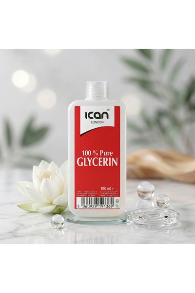 Ican London 100% Pure Glycerin 100ml – Moisturiser, Hair & Skin Care Ingredient