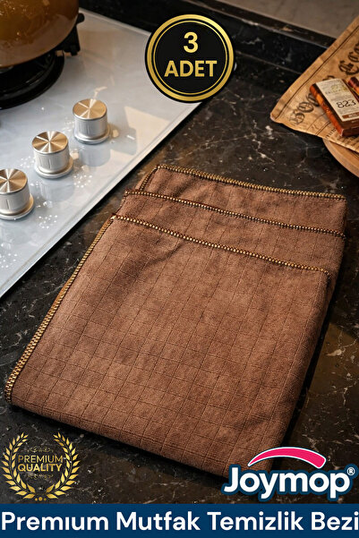 JOYMOP (3 ADET) Mikrofiber Mutfak Temizlik Bezi 40x40 Cm Leke Ve Koku Yapmaz ...