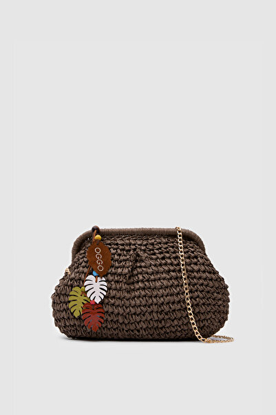 OGGO Wicker Small Clutch & Crossbody Bag