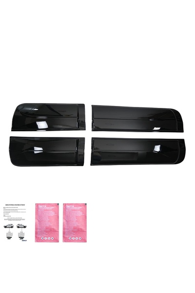 TEKNOCİTY FORD Ranger T6-T7-T8 2012-2022 ile uyumlu Kapı Kaplaması (Parlak Si...