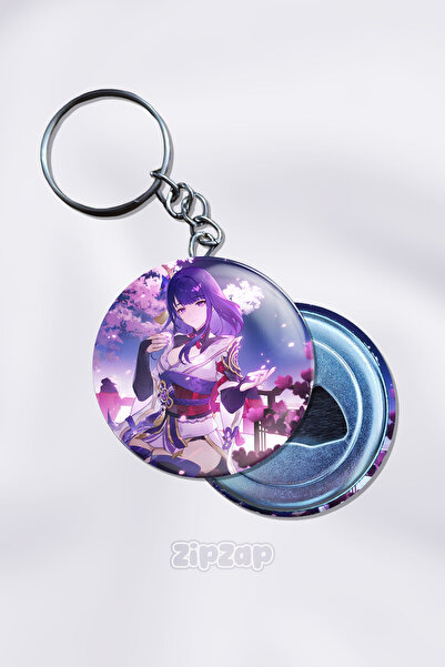 ZipZap Στολίδι Τσάντας Raiden Genshin Impact με Μπρελόκ (1 ΤΕΜ)