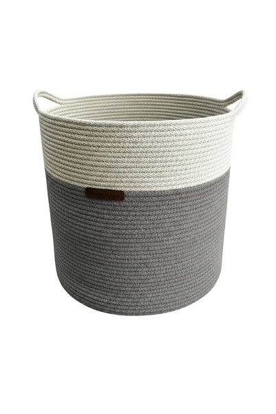Hazen Home Cord Rope Cotton 6-7 mm 20-25 Meters Half kg Rope - Gray