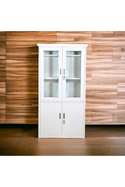Al Saadah Home White Iron Office Cabinet 40X85X185 cm