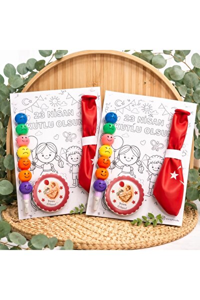 anoragiftstudio 10 Adet 23 Nisan Hediyeliği Boyama Kartı Yumurtlayan kurşun k...