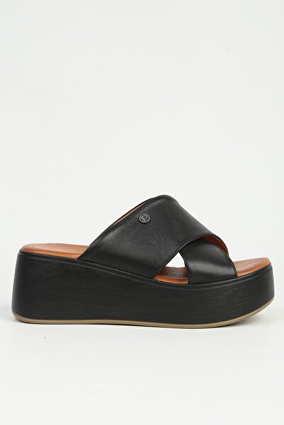 Pierre Cardin Γυναικείες μαύρες παντόφλες