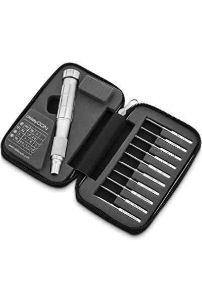 deleyCON Screwdriver set 11 pieces magnetic screwdriver bits