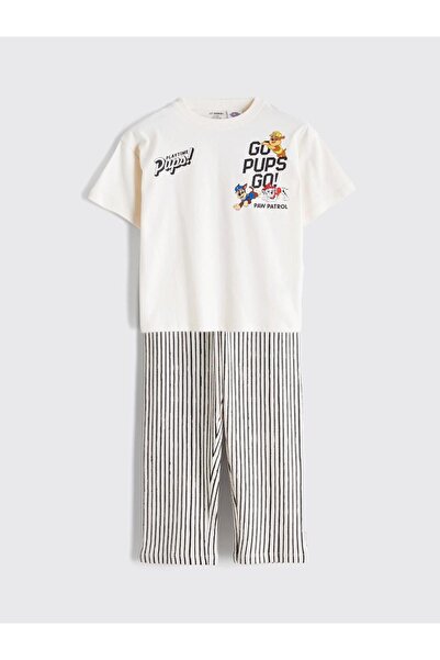 LC Waikiki Set tricou și pantaloni cu imprimeu Paw Patrol pentru băieți