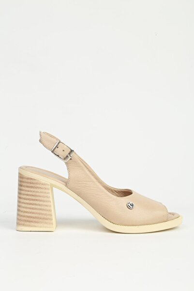 Pierre Cardin Γυναικεία Μπεζ παπούτσια με τακούνι