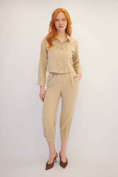 ONNO PRIVE Pocket Detailed Double Suit Set in Green