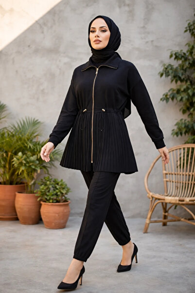 modam miss Oysho Piliseli İkili Siyah Takım 8245