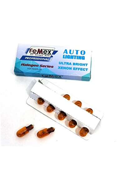 FEMEX T10 W5W Park Aydınlatma Naturel Turuncu 10'lu Paket