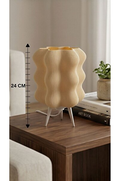 Printorium Modern Abajur Lambader – Masaüstü Dekoratif Gece Lambası 24 CM