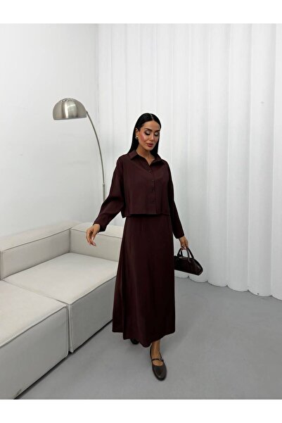 Bak'ap Premium Modal Shirt -Strap Dress 2-Piece Set