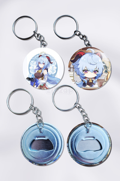 ZipZap Στολίδι τσάντας Ganyu Genshin Impact με μπρελόκ (2 ΤΕΜ)