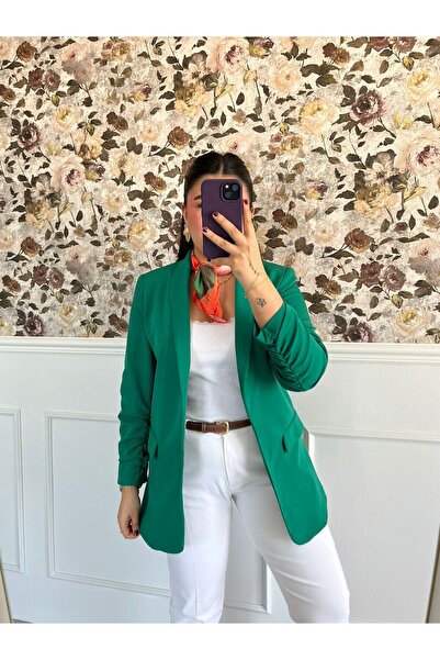 Chip Pepper Kadın Kolları Büzgülü Blazer Ceket