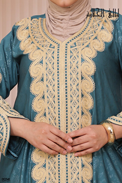 Lyaly aljlabyh Layali Jalabiya - Summer Embroidered Kaftan Jalabiya Luxurious...