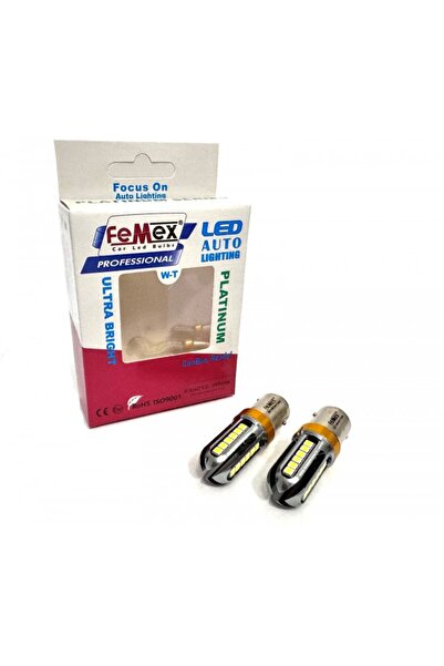 FEMEX Platinum Çift Duy Beyaz P21W 1157 15W Led Ampul