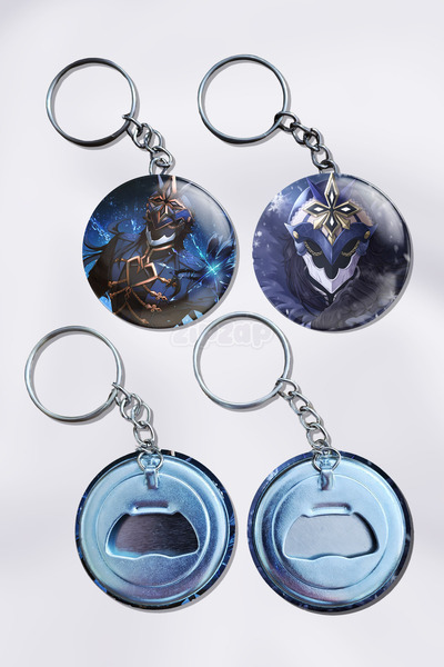 ZipZap Διακοσμητικό Μπρελόκ Τσάντας Capitano Genshin Impact (2 ΤΕΜ)